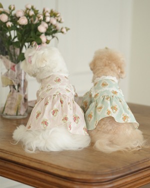 即納 【cheese n mood】 ローレンワンピース (mint)