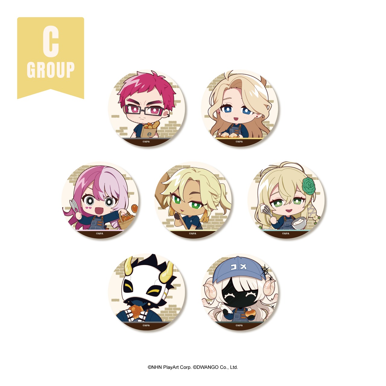 #コンパス 戦闘摂理解析システム × R Baker   トレーディングミニキャラ缶バッジ 【A・B・Cグループ】