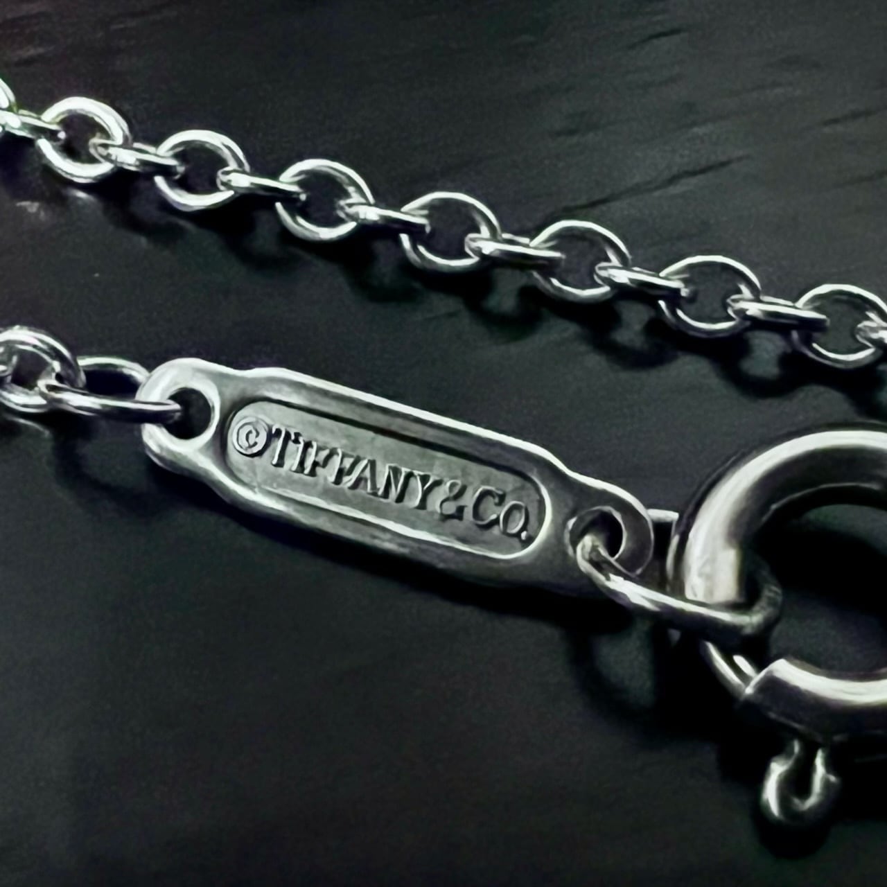 OLD TIFFANY & CO. St. CHRISTOPHER Medal Charm Necklace Sterling