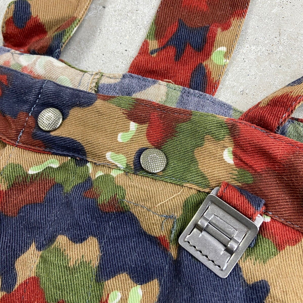 70~80年代 M-70 スイス軍 アルペンカモ オーバーオール カーゴパンツ