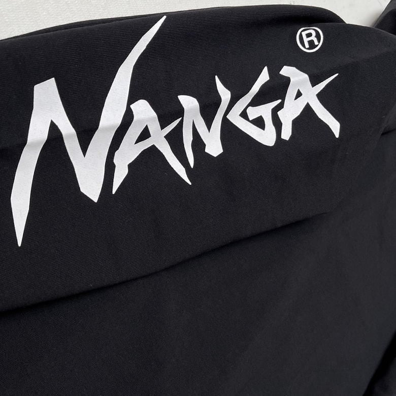 NANGA ナンガ ECO HYBRID SLV LOGO L/S TEE ロンTEE BLACK ブラック