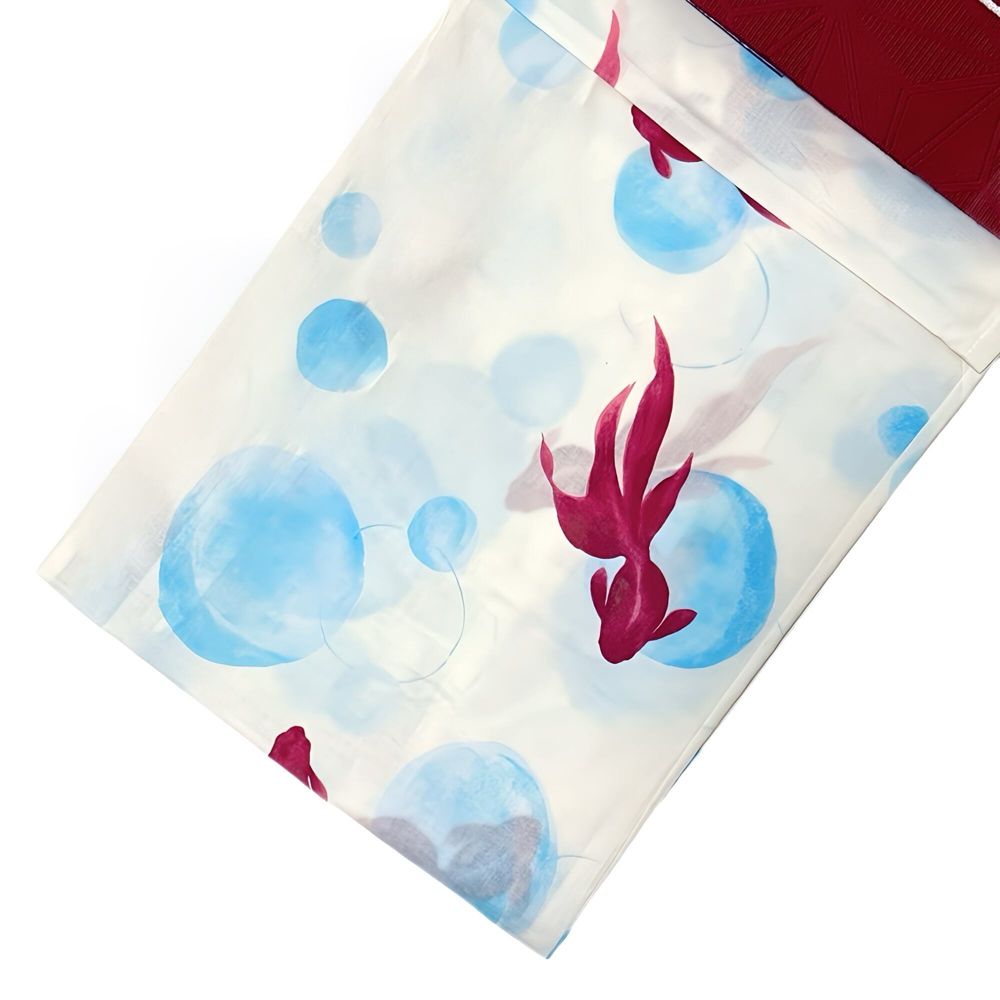 浴衣ジェンヌ 新作 浴衣5点セット オフホワイト 浴衣 青 ゆかた 半幅帯 浴衣ジェンヌ 浴衣5点セット オフホワイト 青 綿 ゆかた 半幅帯