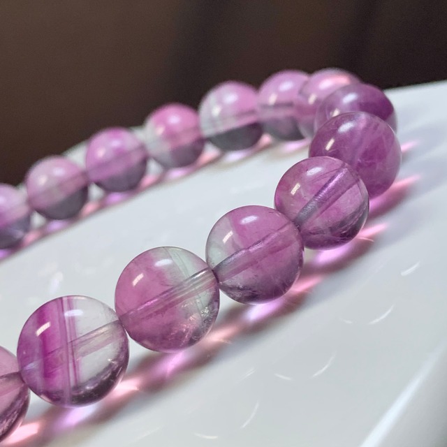 3.ピンクパープルフローライト ブレスレット