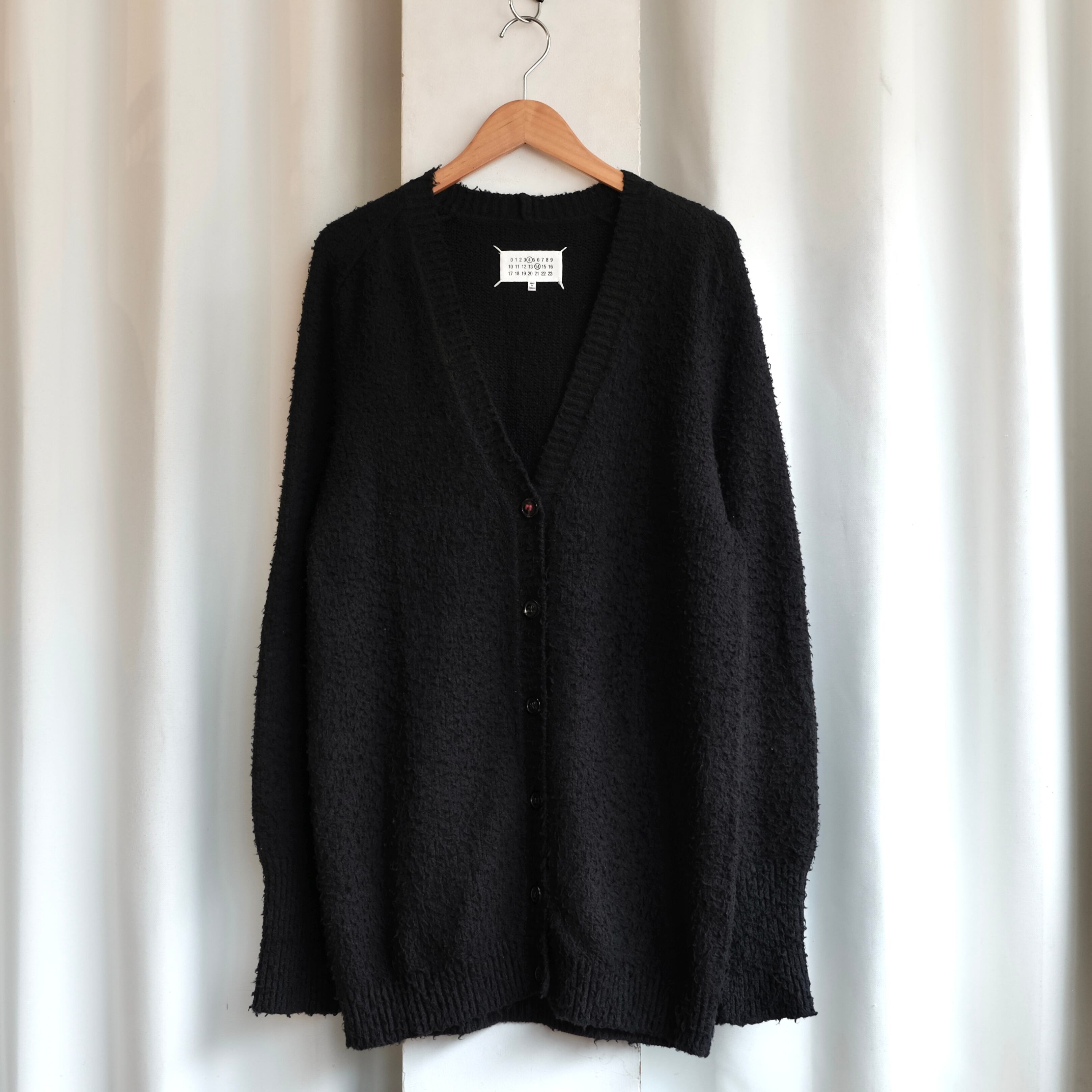 Maison Margiela ピリングカーディガン ブラック M Maison Margiela 22AW PILE CARDIGAN | safarionline