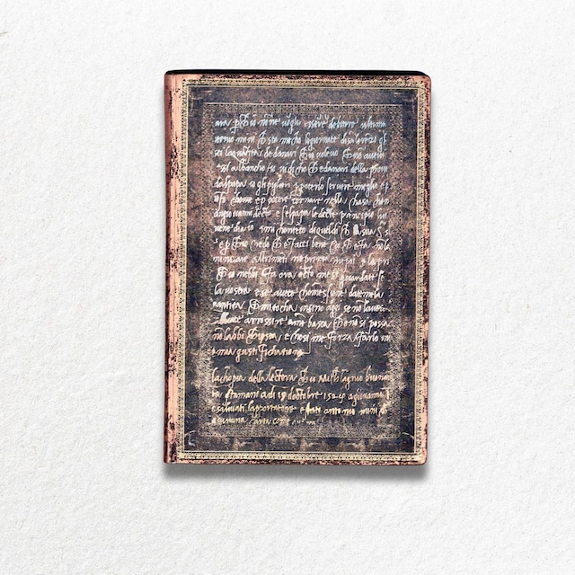 詩人の道具　Paperblanks(ペーパーブランクス)　ノート　ミケランジェロ　Handwriting 「手跡」罫線(ミニ)罫線 208ページ