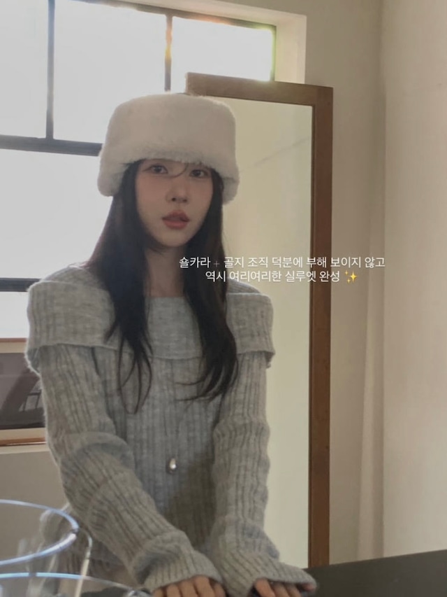 (予約) miel / Is Off Knit 4color