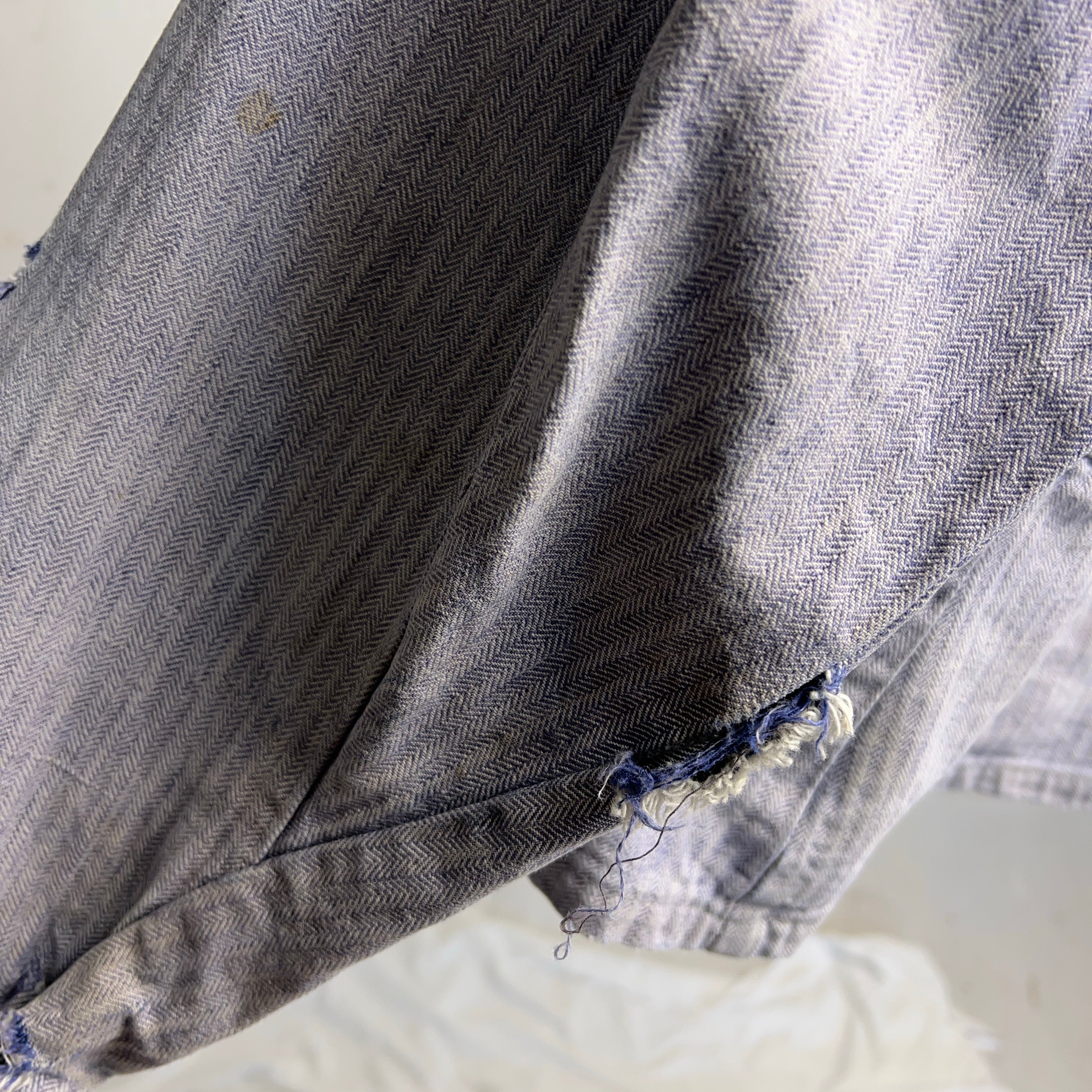 1970's HBT WORK JACKET BORO FADED 70年代 ヘリンボーンツイル ワーク