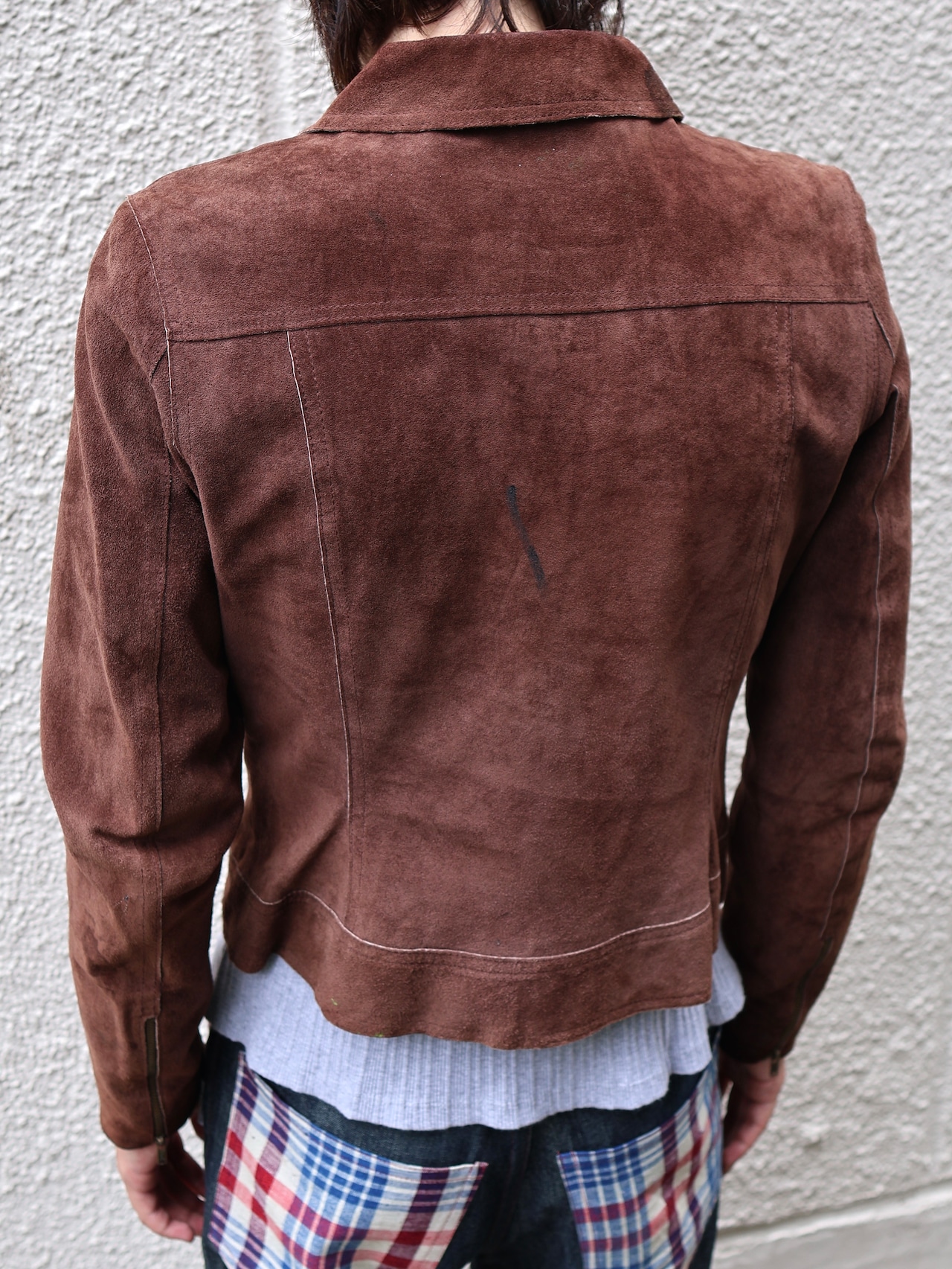 coloring suede leather jacket