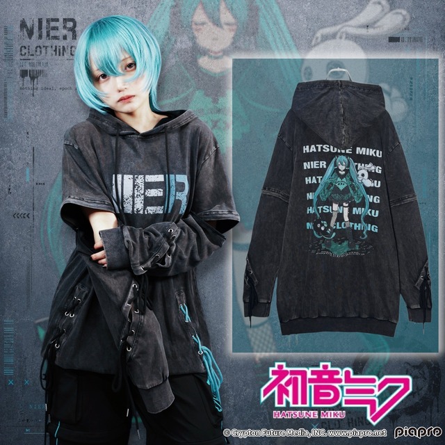 高品質3WAY BRAID VINTAGE PARKA【初音ミク】缶バッジ3個付き