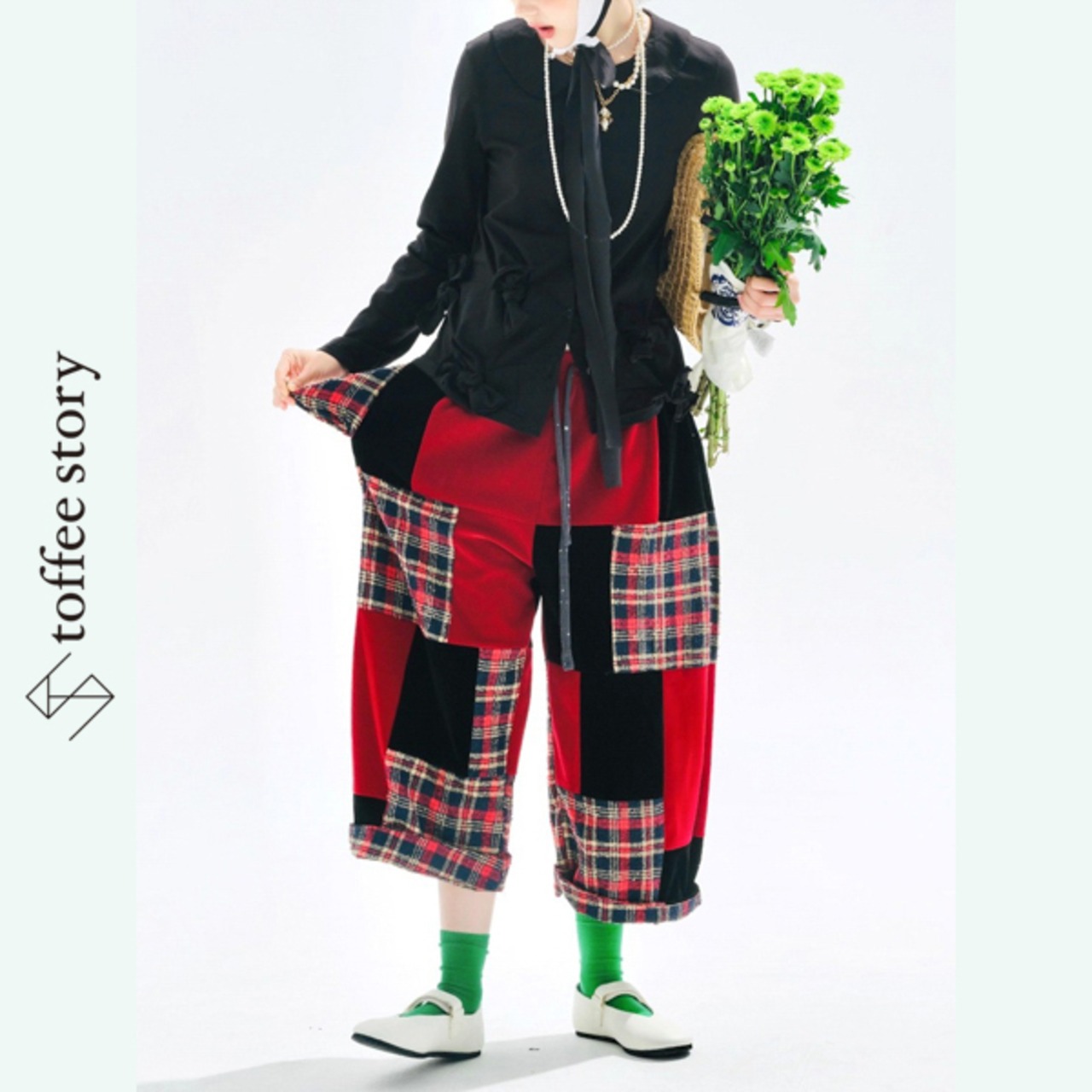 【2color】リボンで遊ぶドールカラーカーディガン《i0721》