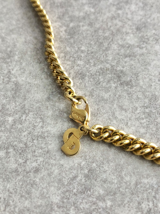 Christian Dior クリスチャン ディオール ネックレス ゴールド 喜平チェーン vintage ヴィンテージ オールド 4acwta