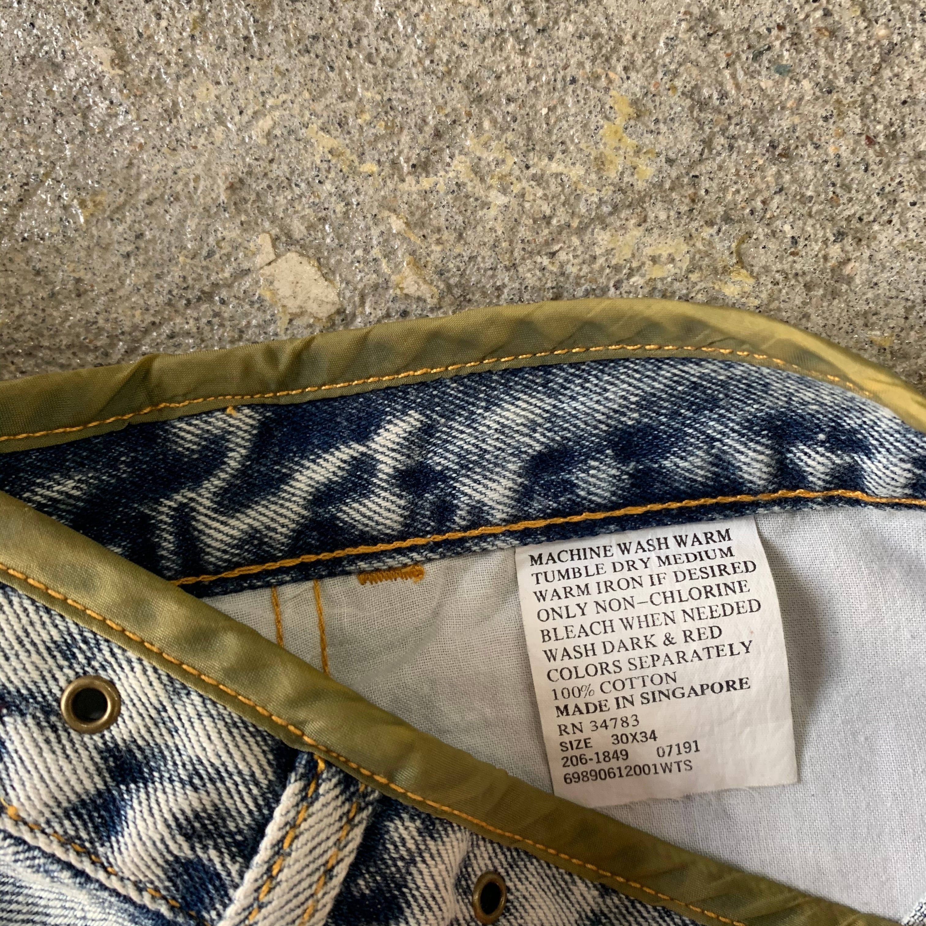 dead stock!! 90s Lee air gear denim pants | What