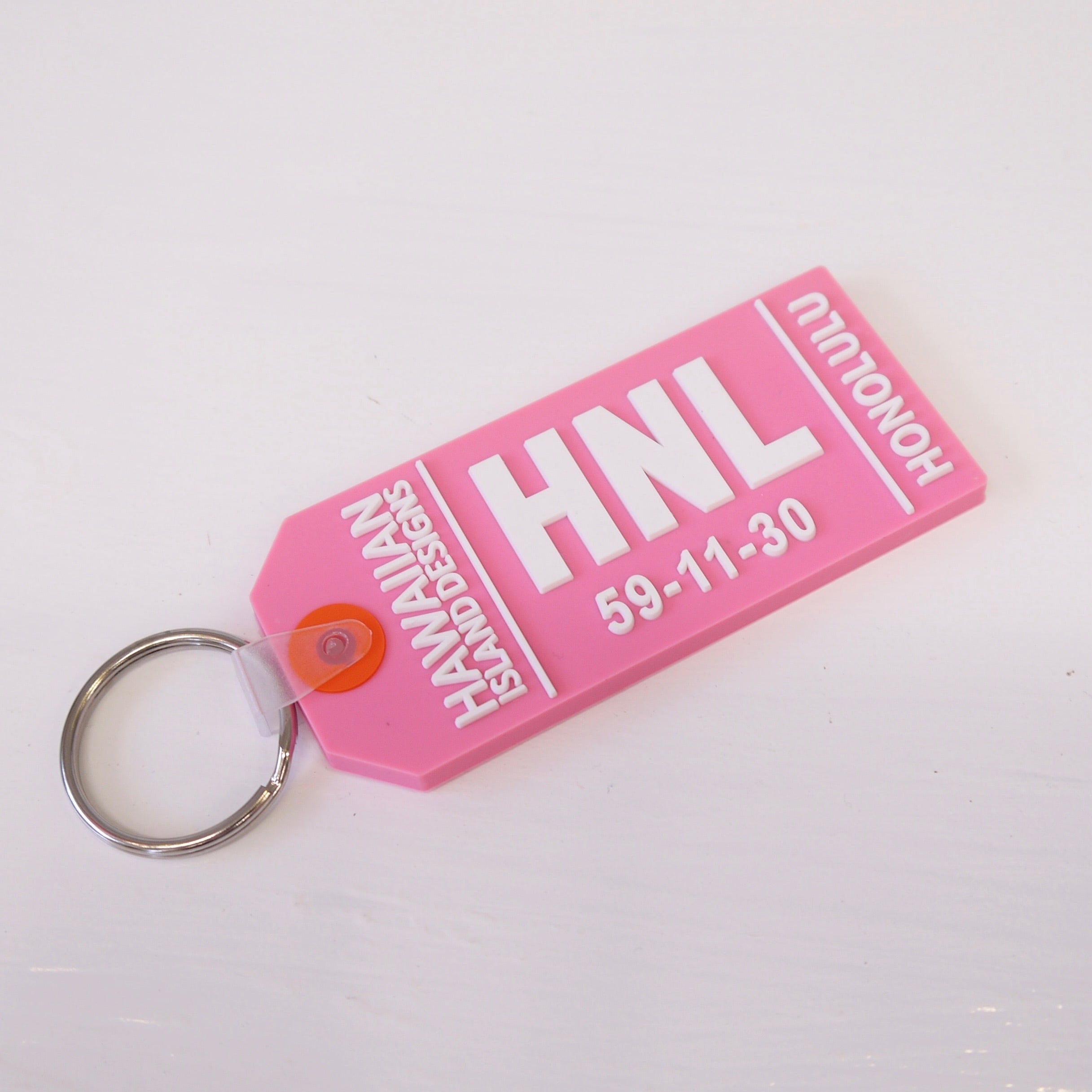 ☆ハワイアン雑貨☆HAWAII ホノルル ラゲッジラベル キーリング／タグ