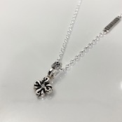 FLAMING CROSS with DIAMOND NECKLACE with GODSIZE® I.D. TAG / フレイミングクロス・ダイヤモンド ゴッドサイズ® I.D.ネックレス
