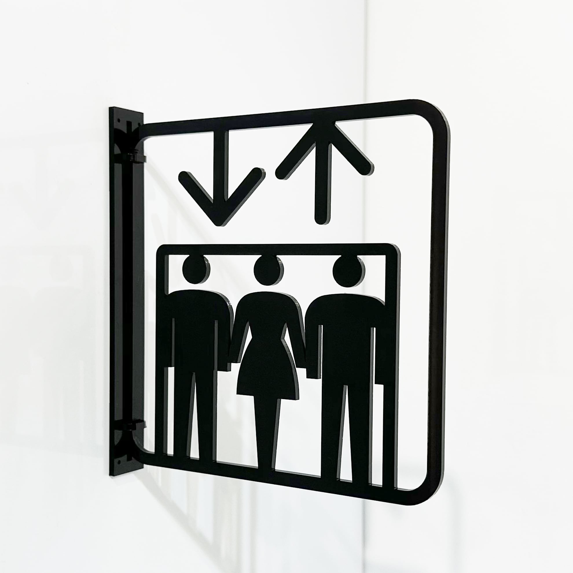 ツケレルン（3Wayピクトサイン）軽量 アクリル 突き出し 看板