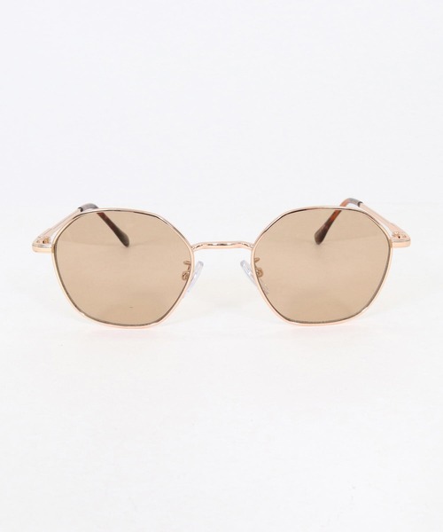 THEOREM Hexagon Metal Sunglasses (BRN) TRM-2629020