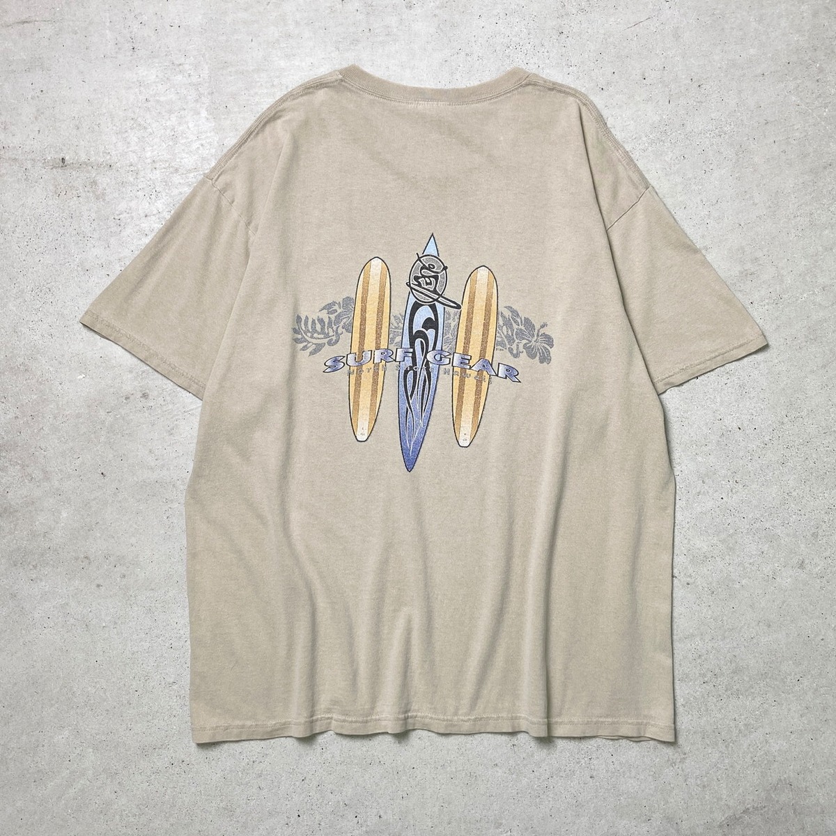 90年代~00年代 SURF GEAR ブランドロゴプリント Tシャツ サーフ メンズ 