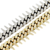 スパイクド キューバンチェーン W140