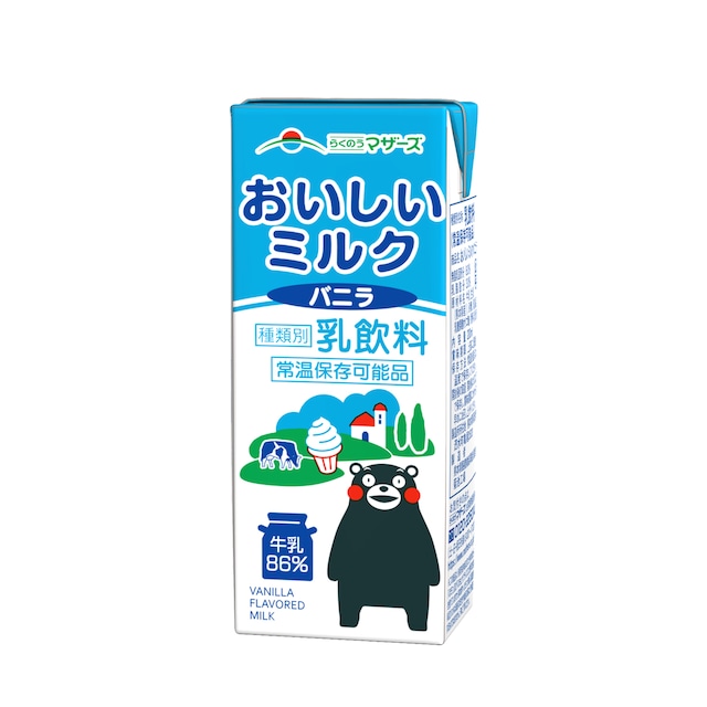 【定期便】おいしいミルクバニラ200ml（24本入り）【常温便】
