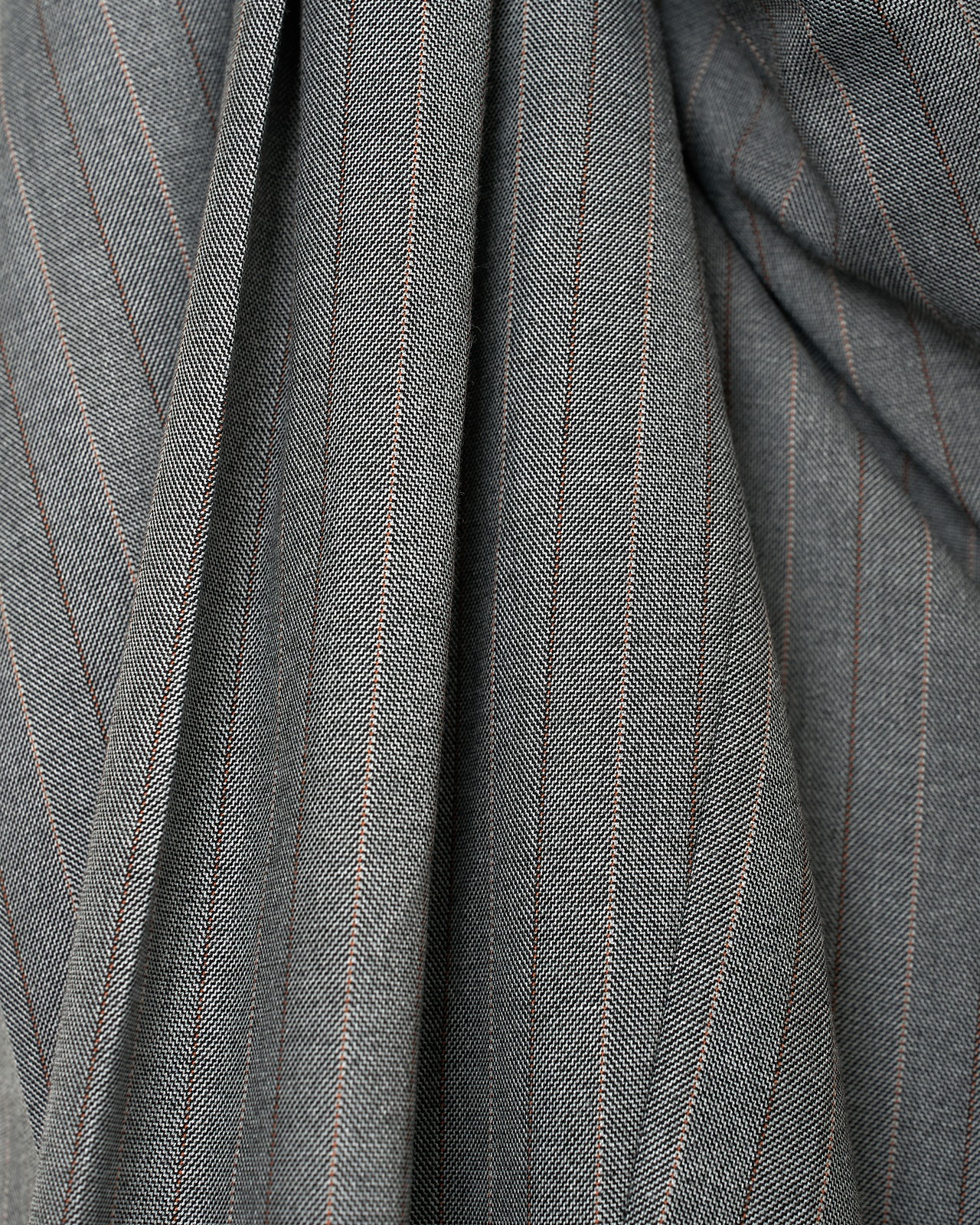 HED MAYNER "TWO TUCK TROUSERS GREY PAINT STRIPE "