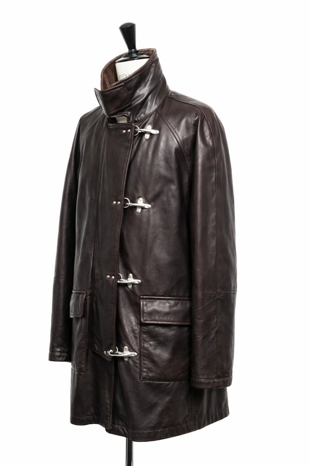 ムートンロングコート ブラウン サイズ:SIZE 38 日本製 羊革 上質 