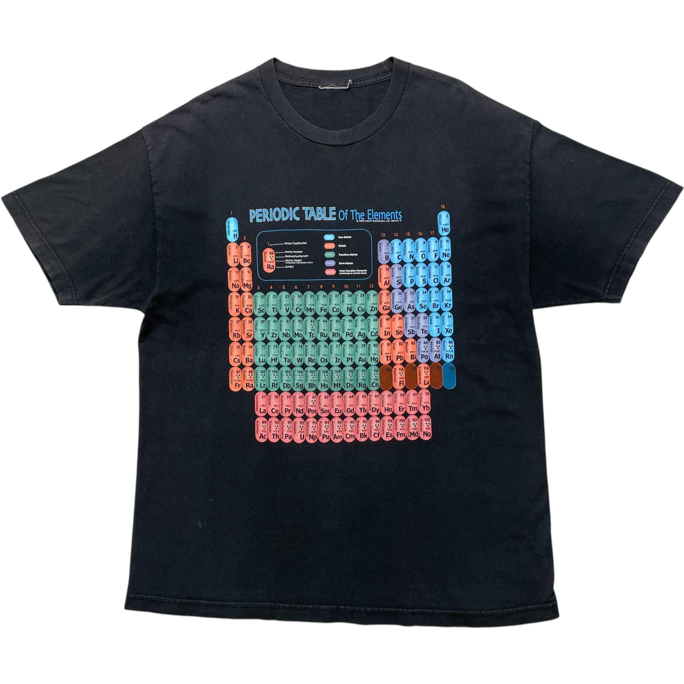 《XL》unknown Tシャツ 元素記号プリント no.6558