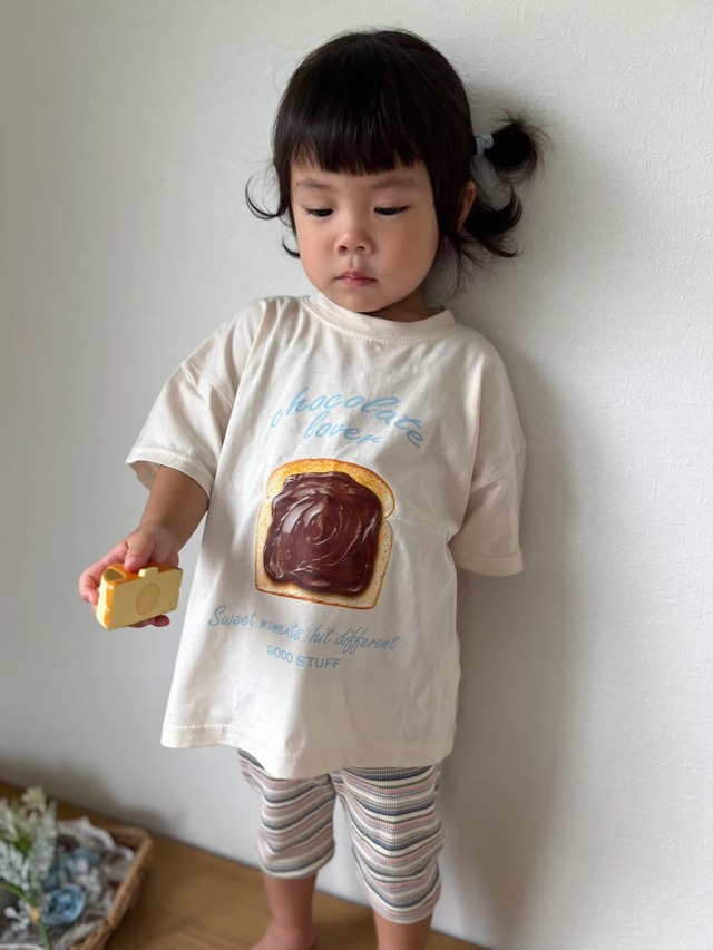 残りわずか◆80‐110 チョコジャムTシャツ-nightbebe