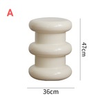 おしゃれ ロースツール 丸型 北欧 クリームカラー 小型チェア 靴脱ぎ用 スツール サイドテーブル ソファ リビングルーム 寝室 カフェ レストラン 一人暮らし 可愛い コンパクト 省スペース