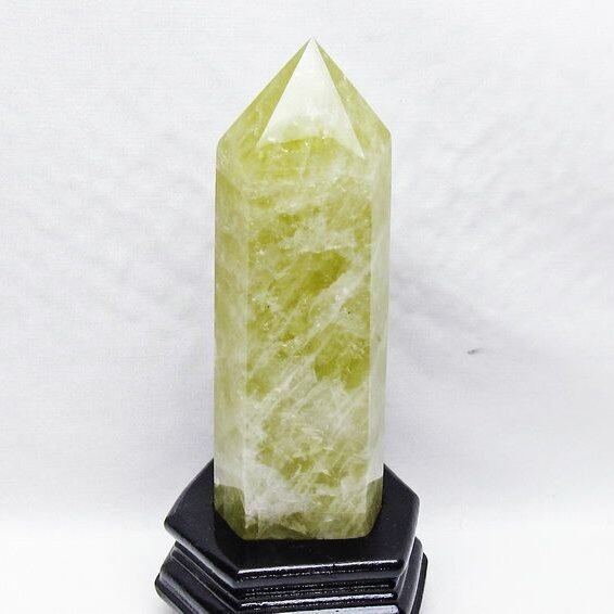 シトリン 六角柱 シトリンクォーツ ポイント 台座付属 一点物 152-4114