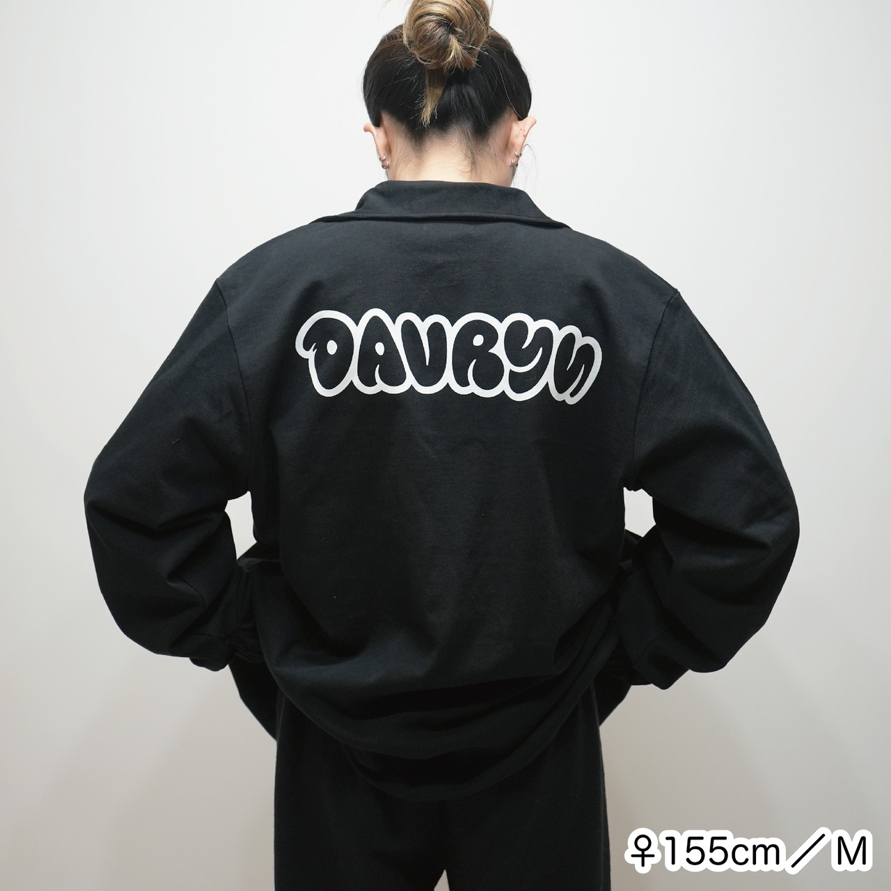 davryu COB cotton COACH JACKET [ブラック]