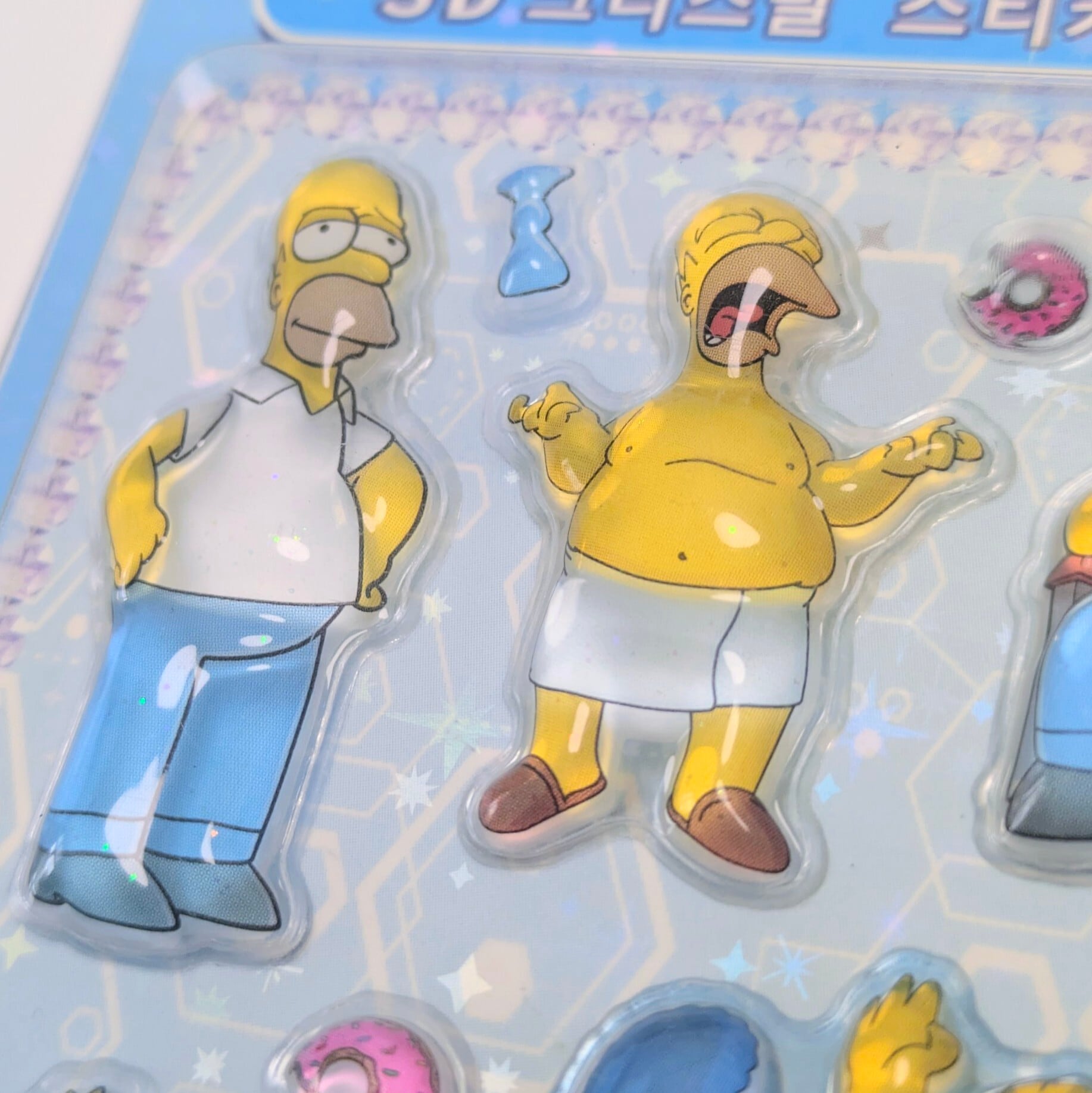 ⚡️Korea exclusive(韓国限定)⚡️【 The Simpsons / シンプソンズ 】3Dクリスタルステッカーver.1 / ぷくぷく?シール / STICKER(ステッカー) / 立体ステッカー 〚アメリカン雑貨 アメトイ〛