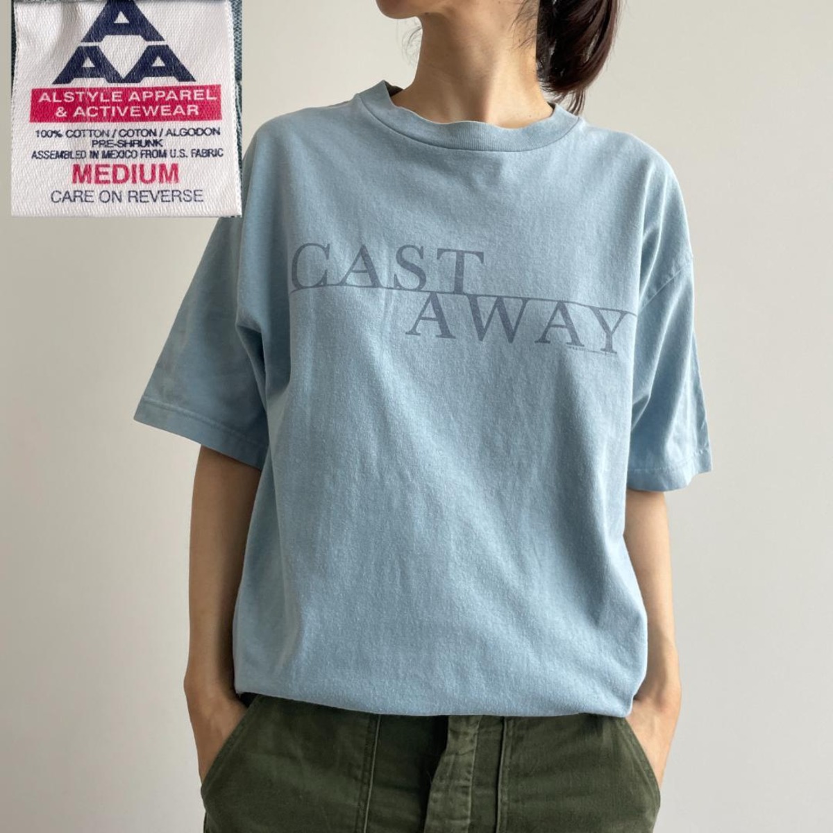 GF134 Tシャツ 映画 CAST AWAY ムービーT トムハンクス プロモ 