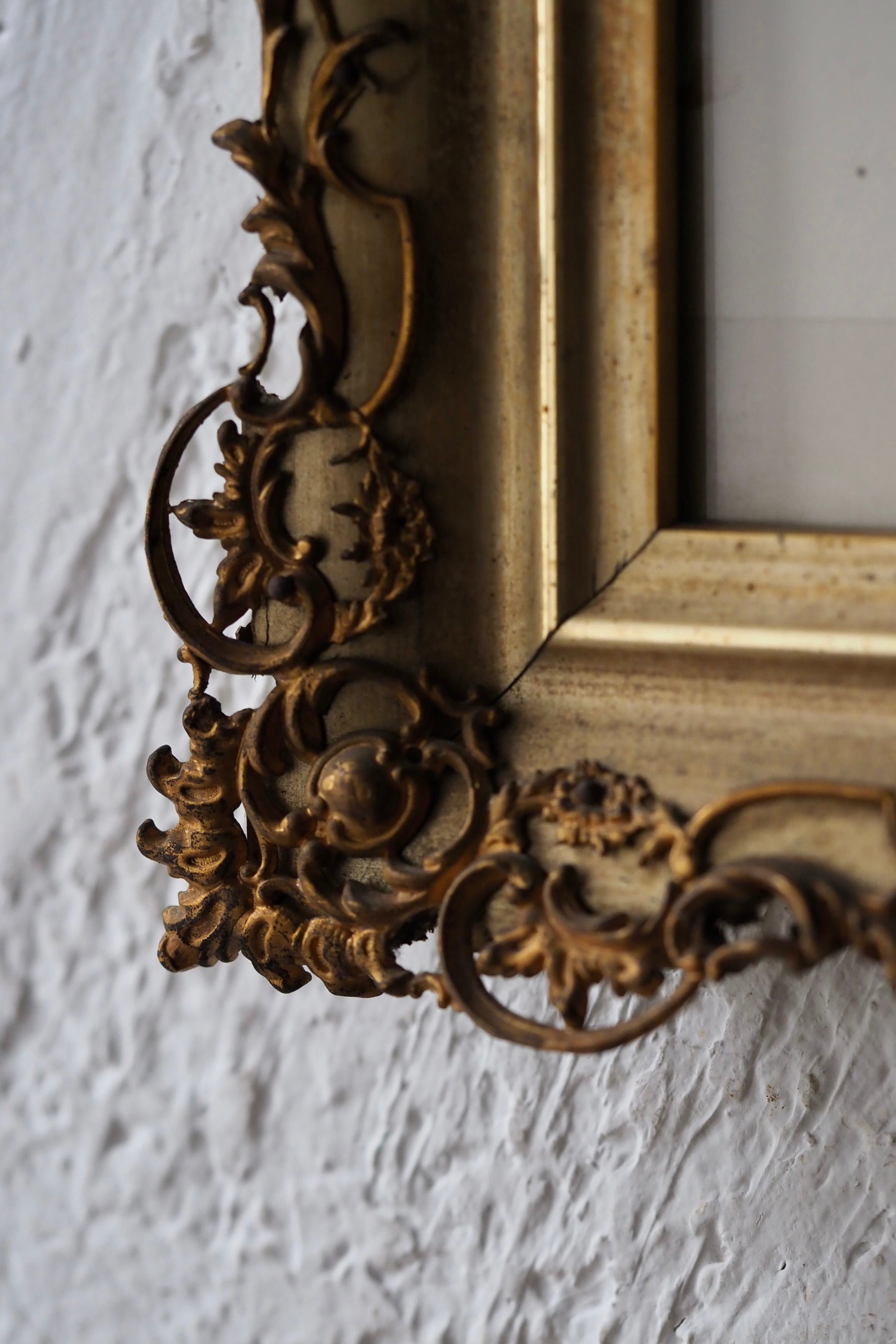 壺と花 オルモル装飾額 No.2-antique gilt bronze frame