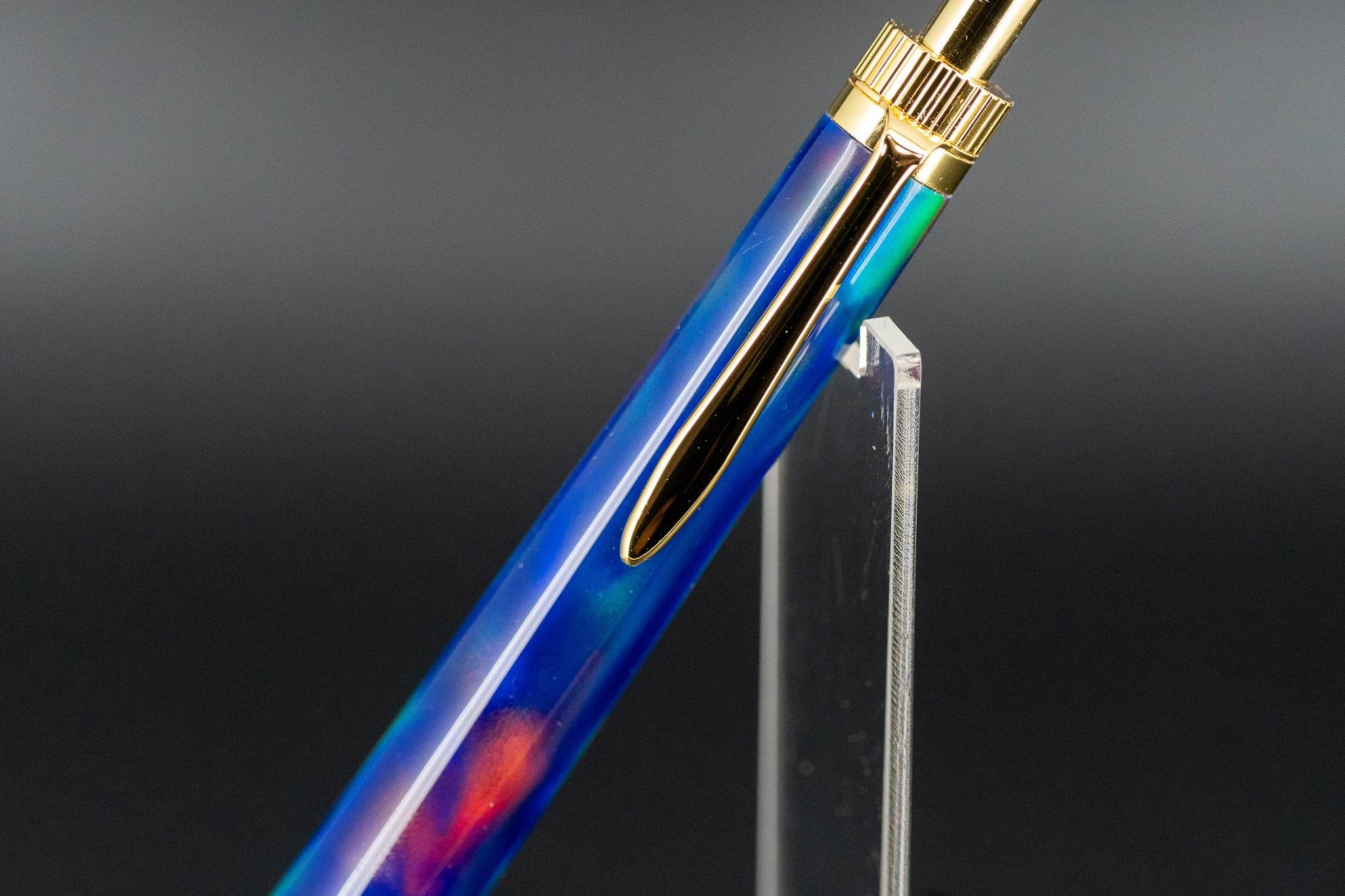 科学技術と芸術の宝石】ハイブリッドオパール gold MP | 木軸ペン工房