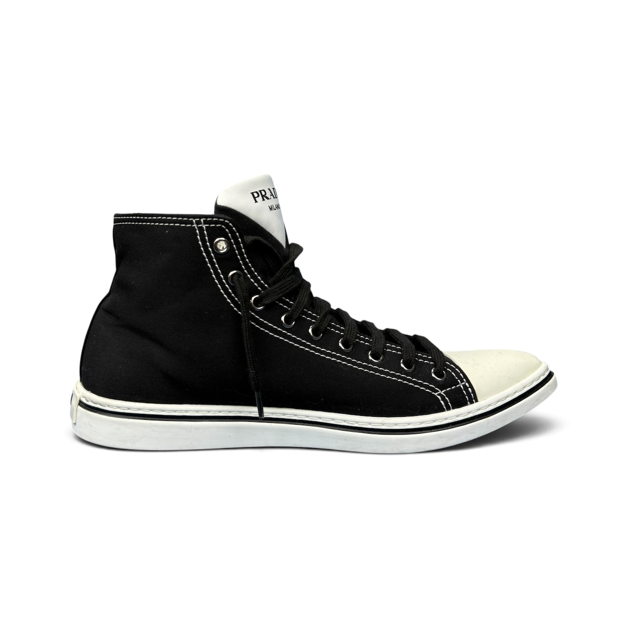 【PRADA】プラダ POINTY HIGH-TOP SNEAKER スニーカー