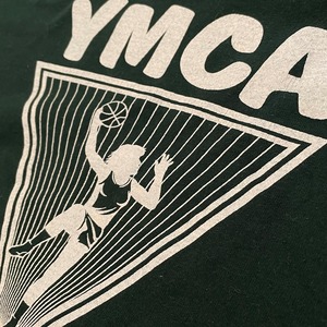 【FRUIT OF THE LOOM】90s USA製 Tシャツ YMCA ロゴ プリント バスケ M US古着