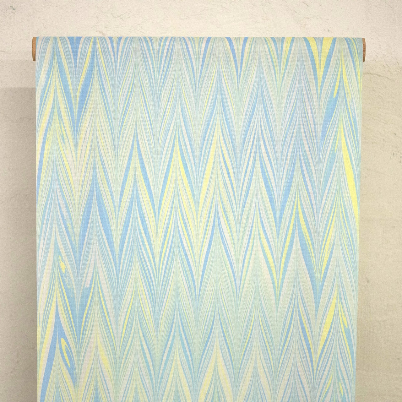 セオアルファ「青とレモネード〜矢羽柄」〜浴衣・夏着物・単衣