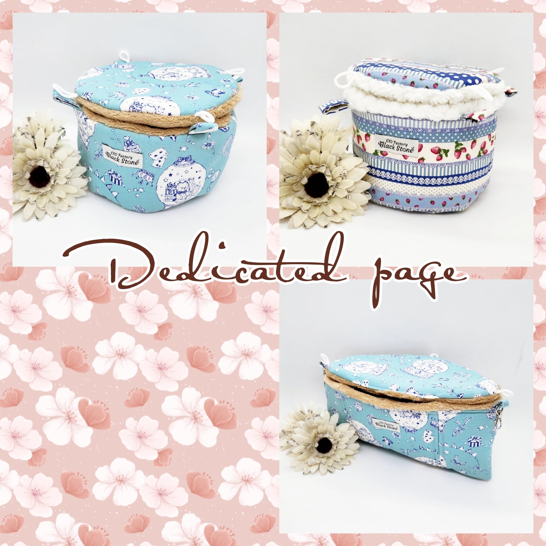 お客様ご専用ページ☘バーレルポーチ/コーナーポーチ/ドーム型ポーチ