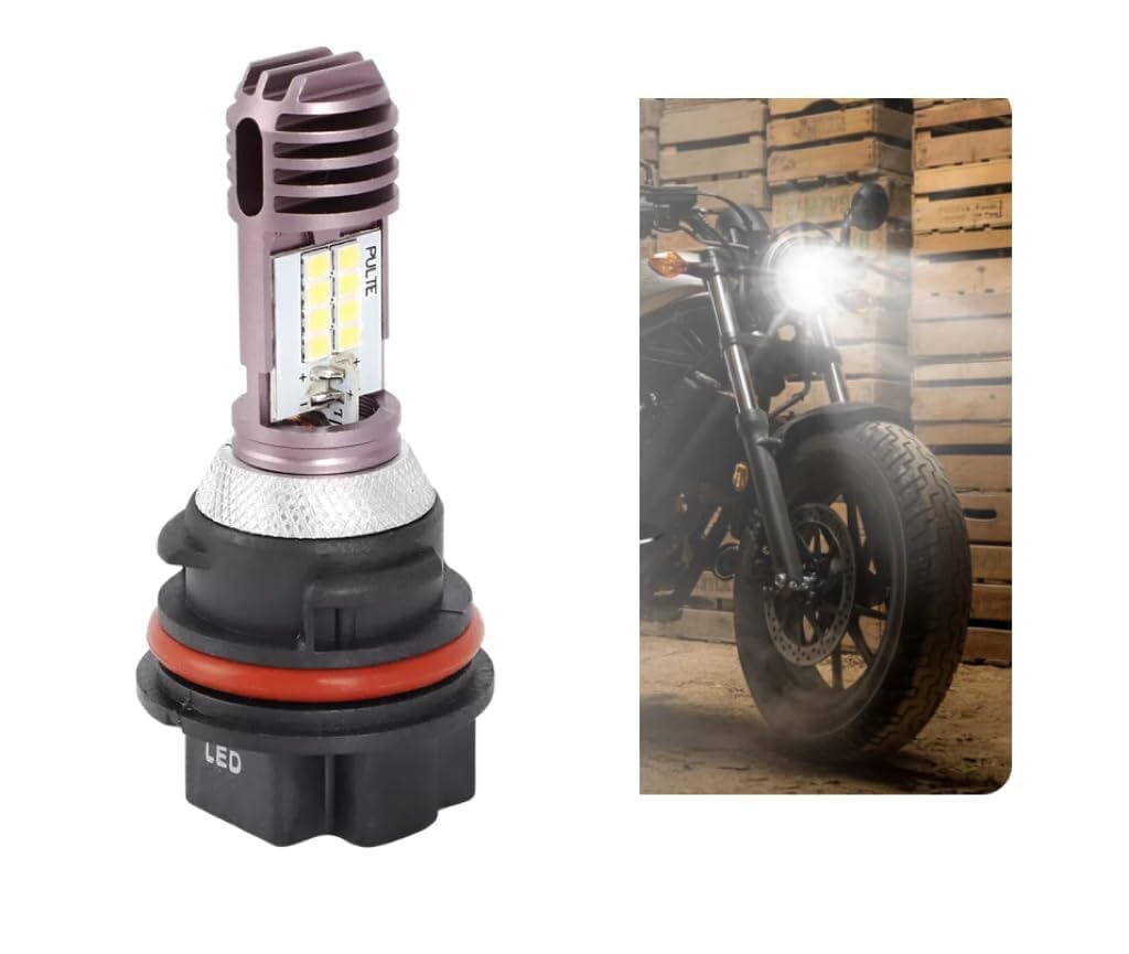 特価商品】ホンダ 12V バイク LED ヘッドライト Hi/Lo 切替式 ホワイト