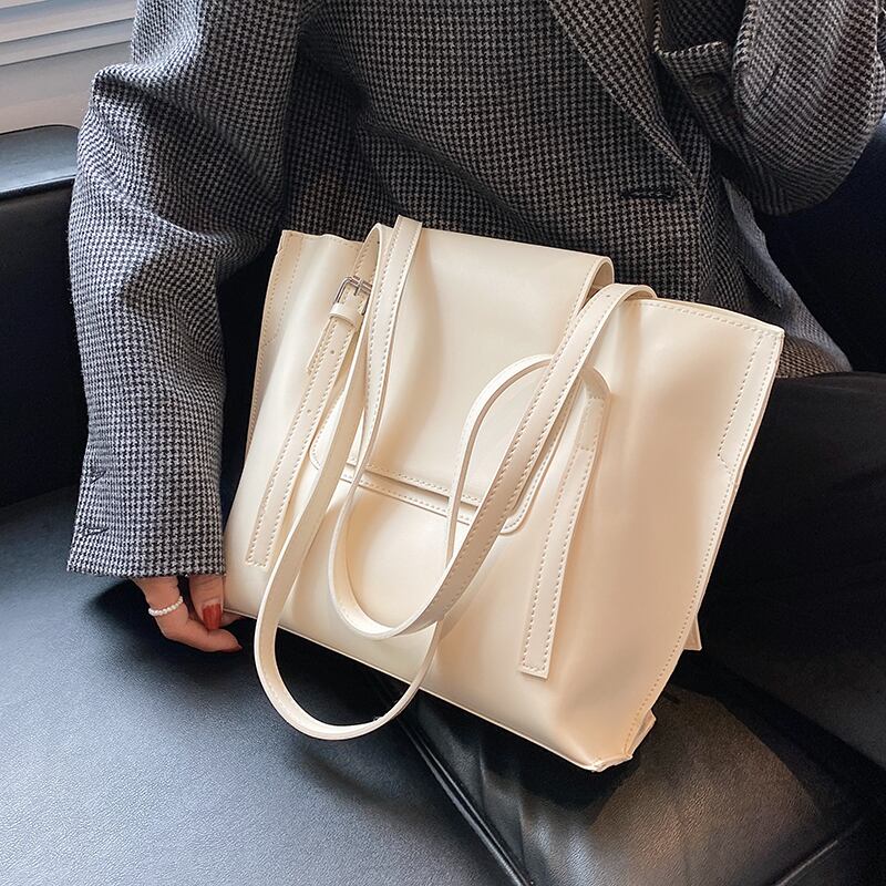 スタンダードオータムショルダーバッグ レトロ 秋物 トートバッグ 手作りハンドバック96733163088