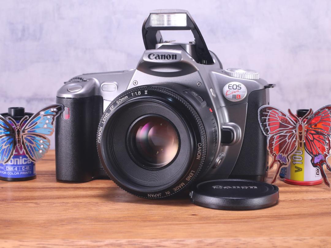 【動作良好・カビ曇りなし】Canon EOS Kiss III + 単焦点レンズ Canon Kiss III L 単焦点レンズ | Totte Me Camera