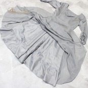 社交ダンス 衣装 スタンダード ドレス ワンピース レッスンウェア パーティ衣装 女性用 レディース オールシーズン 無地 SEKINE セキネ グレイ系 シンプル 気品 シンプルデザイン おしゃれ 大人可愛い ダンス練習 着心地 ゆったり フォーマル