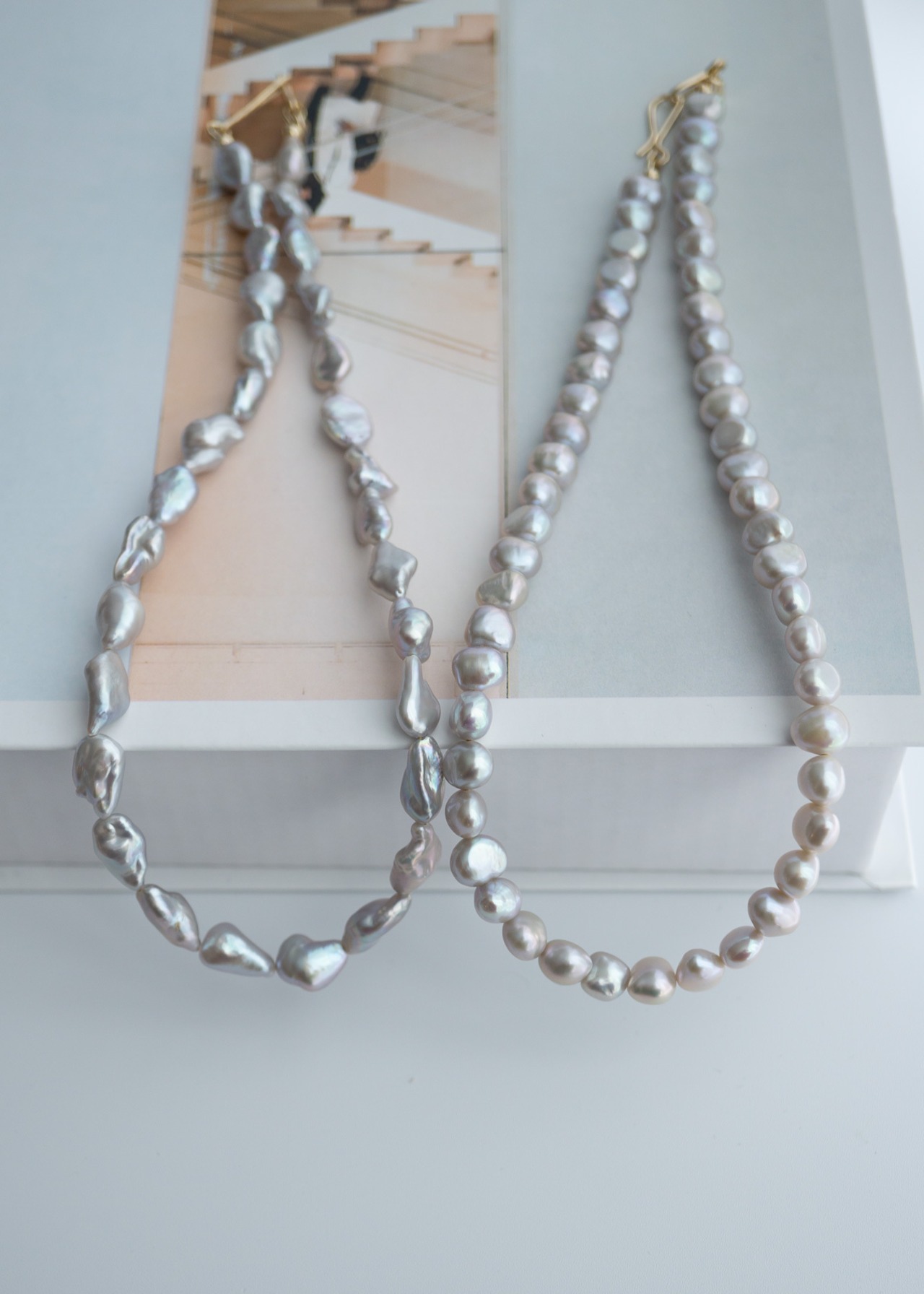 Ennui Gray -アンニュイ グレー- Pearl Necklace