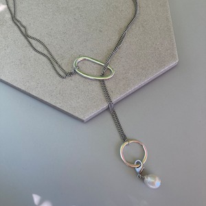 2rings chain necklace