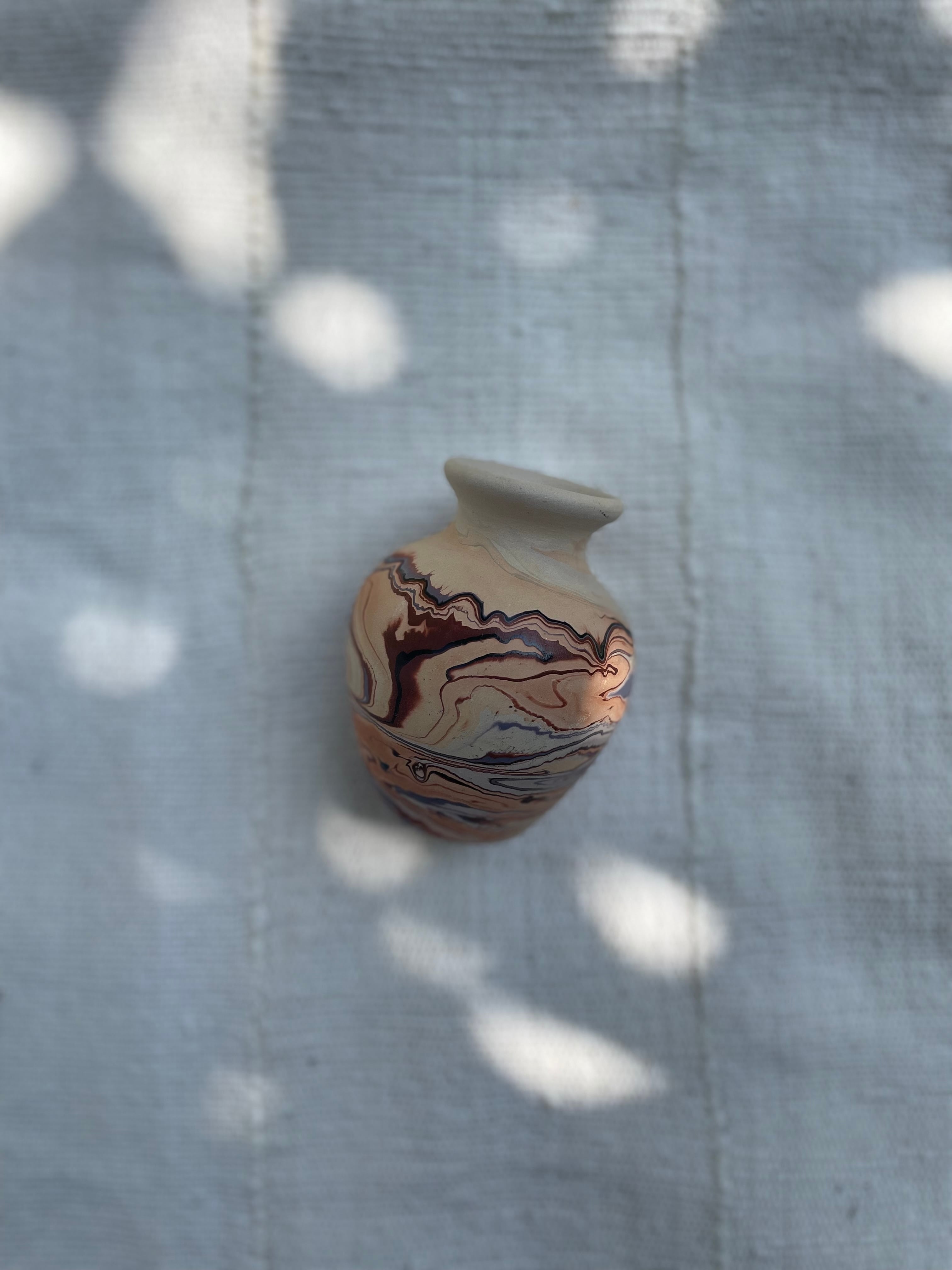 Vintage Nemadji Pottery Brown Swirl/ ヴィンテージ ネマージ 陶器 | hemm