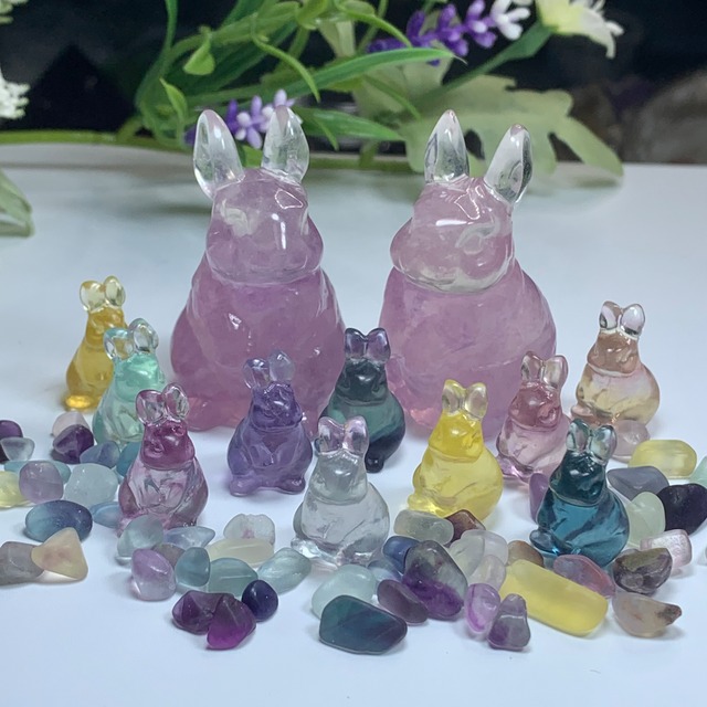 6.フローライトうさぎさん大家族セット