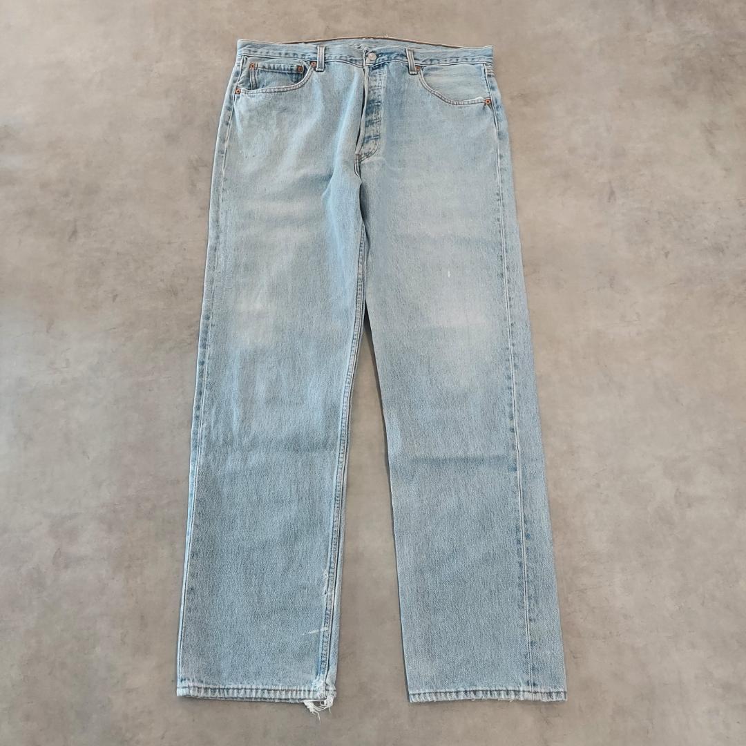 リーバイス501 W38 エルパソ 青 古着 90s USA製 21238