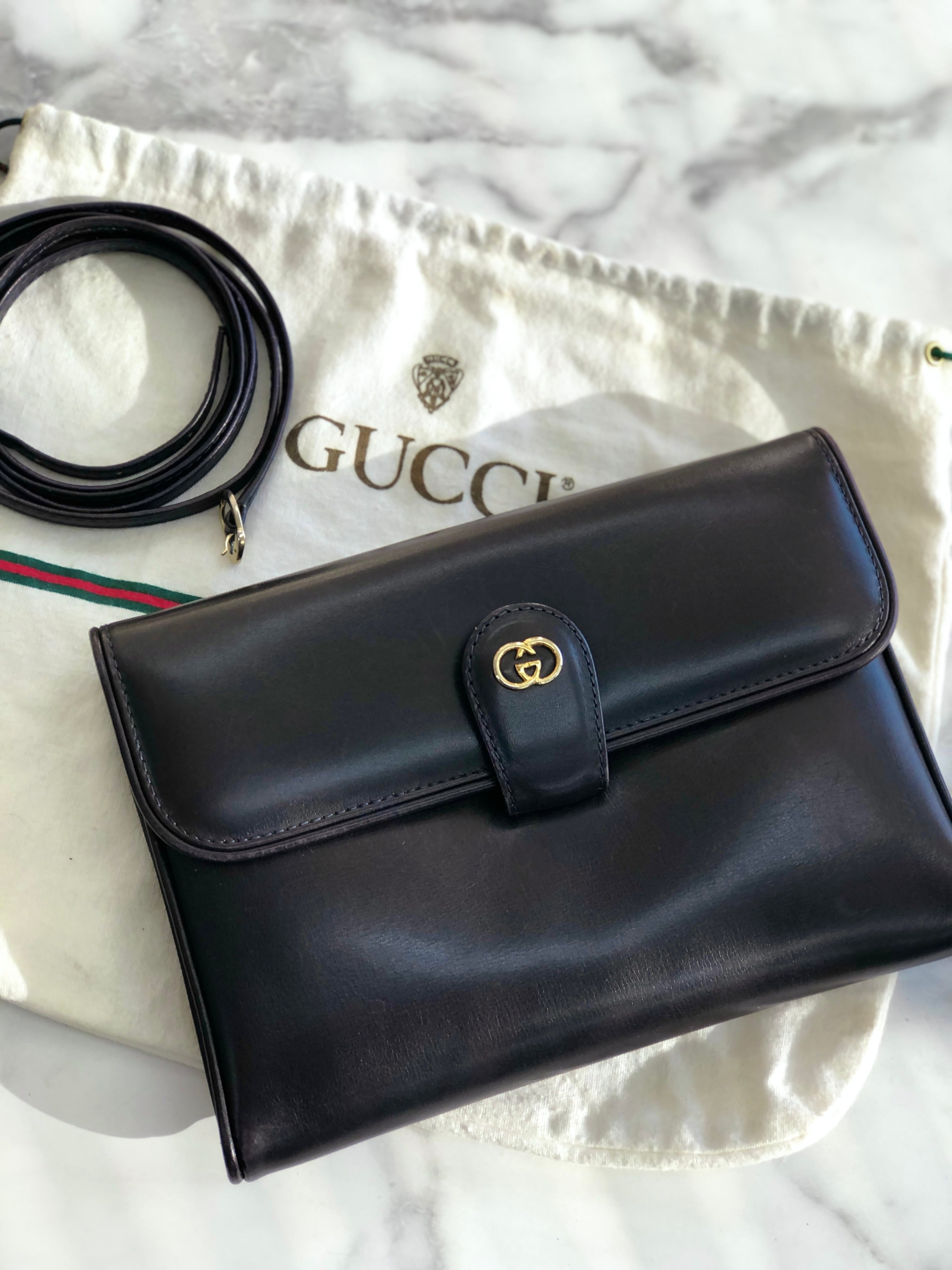 GUCCI グッチ GGモチーフ レザー 2WAY クラッチバッグ ミニバッグ