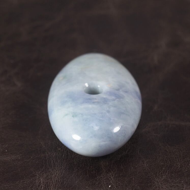 糸魚川翡翠 大珠 青海ラベンダー 55mm Lavender jadeite Taishu