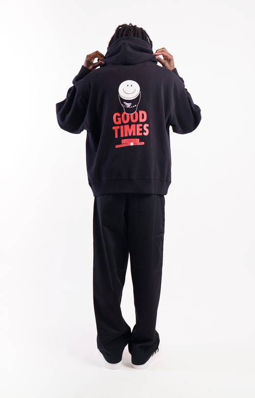 GUINNESS x MASON LONDON／HOODIE (BLACK): SMILEY PINT
